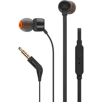 JBL T160 In-ear Handsfree με Βύσμα 3.5mm Μαύρο